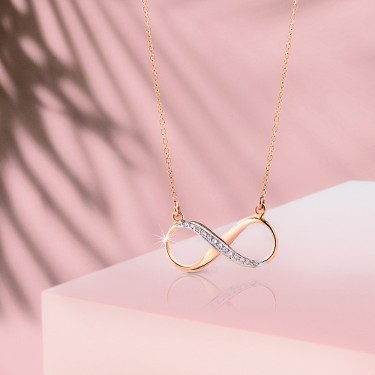 Infinity ogrlica sa dijamantima