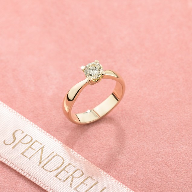 Verenički prsten sa  dijamantom 0.66ct