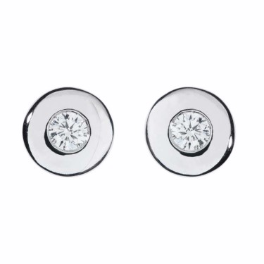 Dijamantske mindjuse u belom zlatu sa brilijantima