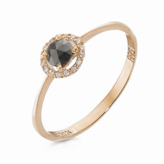 Luksuzni prsten sa crnim dijamantom